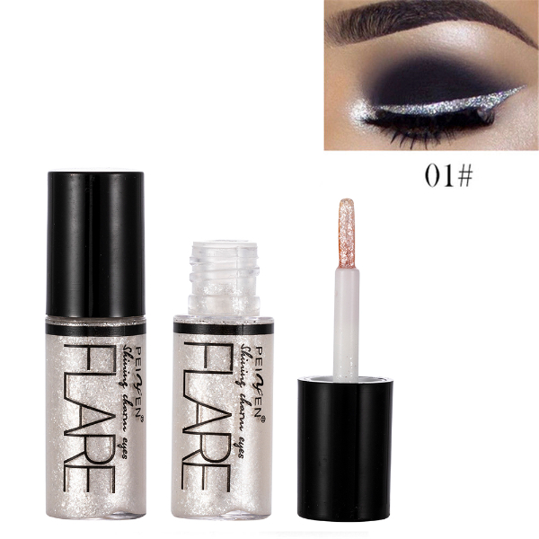 5 Color Metallic Shiny Eyeshadow Glitter Liquid Eyeliner Makeup Eye Liner Pen-Waterproof Makeup