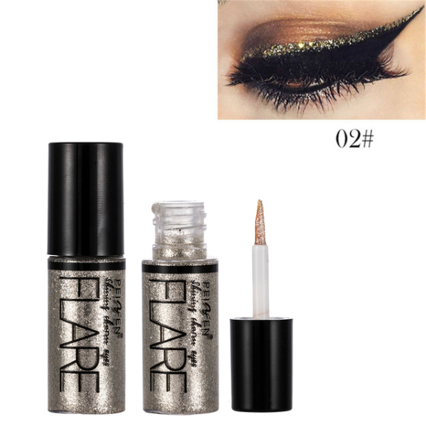 5 Color Metallic Shiny Eyeshadow Glitter Liquid Eyeliner Makeup Eye Liner Pen-Waterproof Makeup
