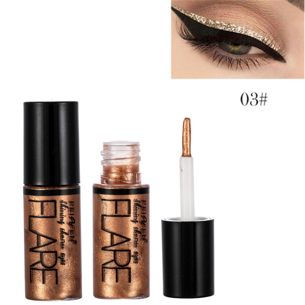 5 Color Metallic Shiny Eyeshadow Glitter Liquid Eyeliner Makeup Eye Liner Pen-Waterproof Makeup