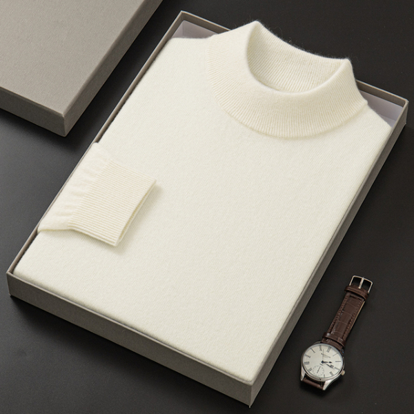 Men 100 Cashmere Sweater 2021 Men's Casual Winter Knit Warm Men Half Turtleneck Pullover Coat Sweatshirts, Cardigans & Hoodies