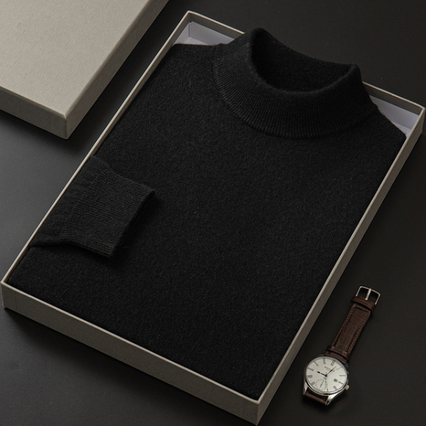 Men 100 Cashmere Sweater 2021 Men's Casual Winter Knit Warm Men Half Turtleneck Pullover Coat Sweatshirts, Cardigans & Hoodies