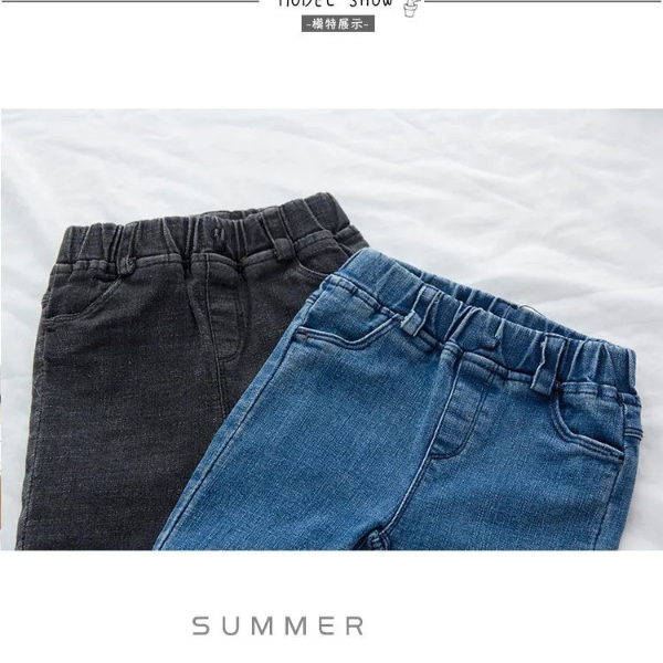 Baby Girls Pants Boys Jeans Fall/Winter Outerwear Pants Children's Trousers Slim Stretch Pants  Trousers & Leggings
