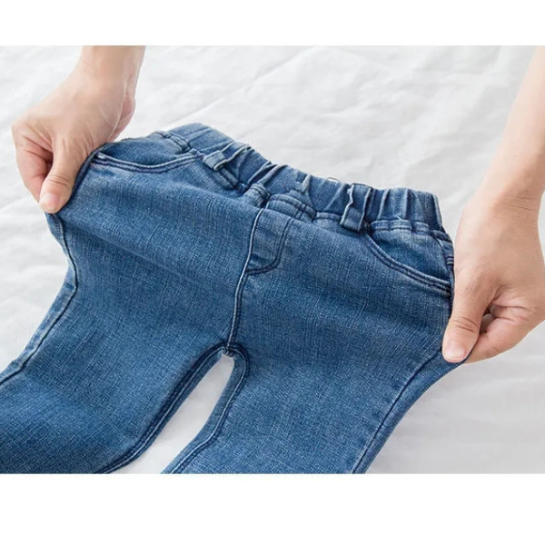 Baby Girls Pants Boys Jeans Fall/Winter Outerwear Pants Children's Trousers Slim Stretch Pants  Trousers & Leggings