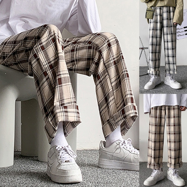 Men's Work Baggy Homme Casual Pants Classic Style Jeans Pink/blue Black Loose Straight Pants Biker Denim Trousers