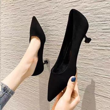 7cm Heels Student Etiquette High Heels Women's Thin Heels Spring And 