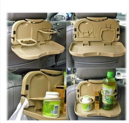 Portable car dinning tray Brown as picture
