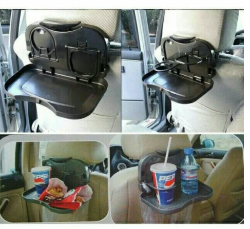 Portable car dinning tray Brown as picture