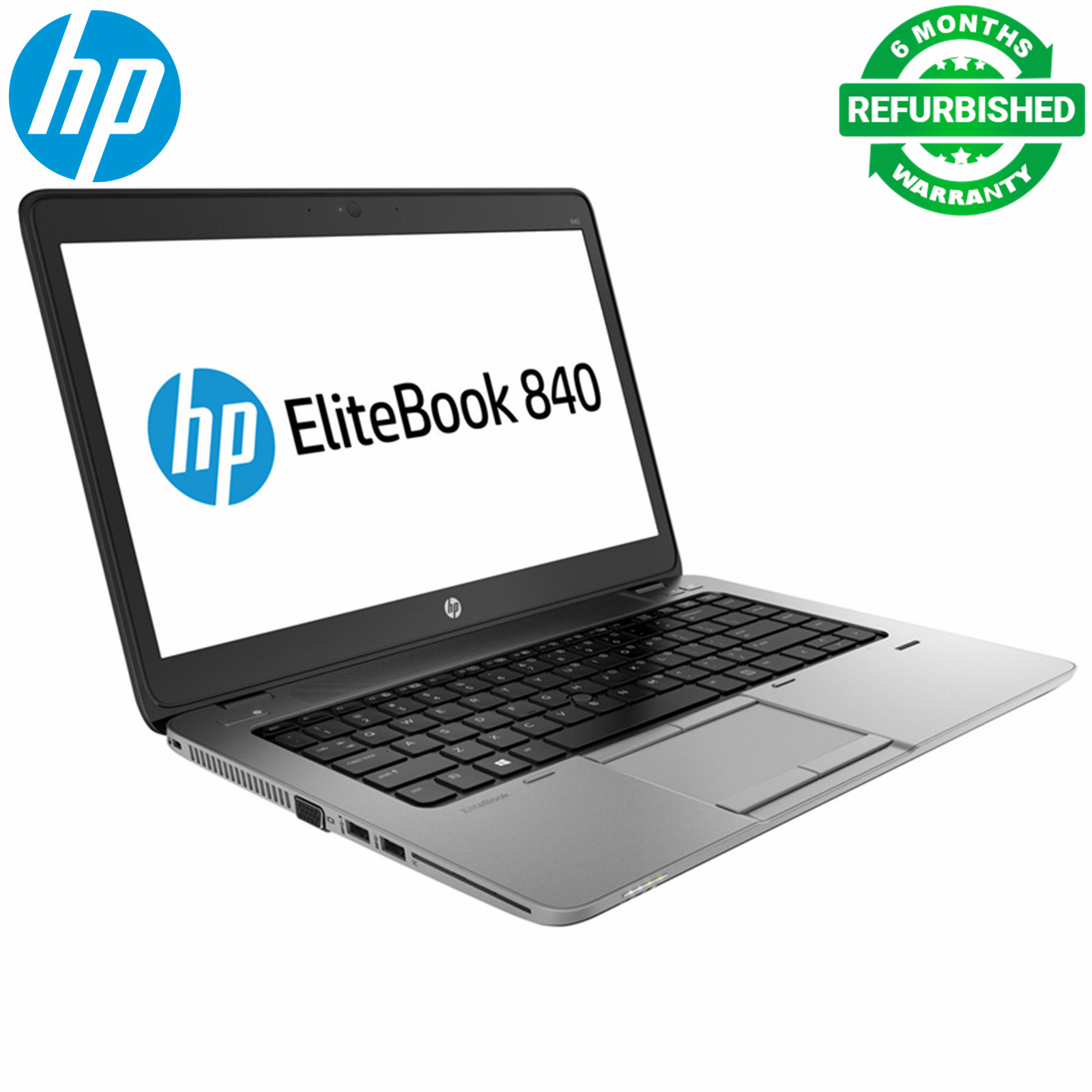 Refurbished HP Elitebook 840 G1 Laptop - Intel Core i5 4th Gen - 4GB RAM 500GB HDD ROM - 14'' Windows 10 Notebook