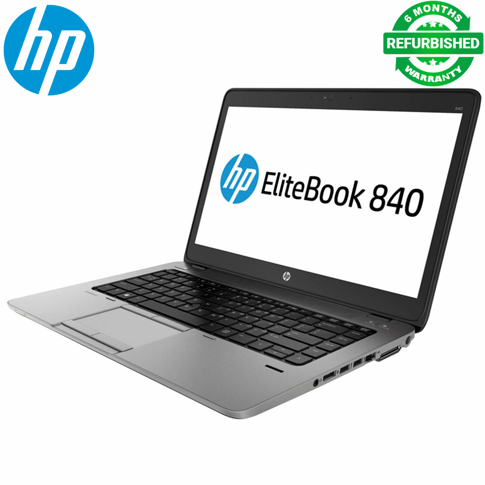 Refurbished HP Elitebook 840 G1 Laptop - Intel Core i5 4th Gen - 4GB RAM 500GB HDD ROM - 14'' Windows 10 Notebook