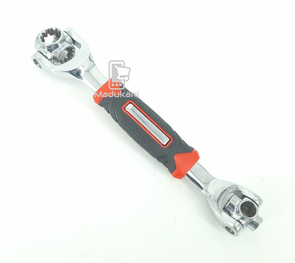 48 in 1 Multifunction Dog Bone Rotating 8 Socket Spanner Wrench