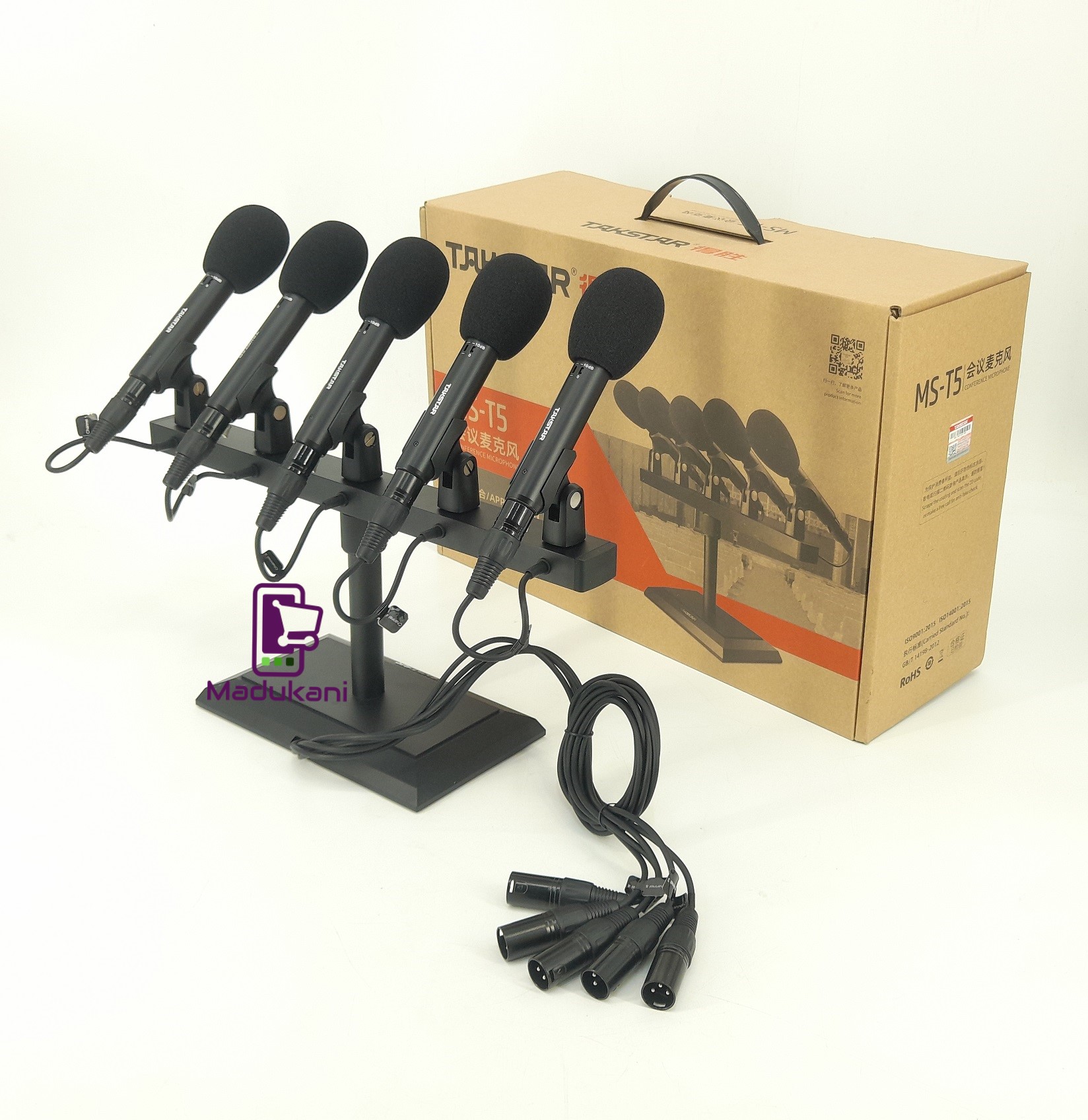 MS-T5 Conference Microphone Wired Desktop Cardioid Front Address Mic Set