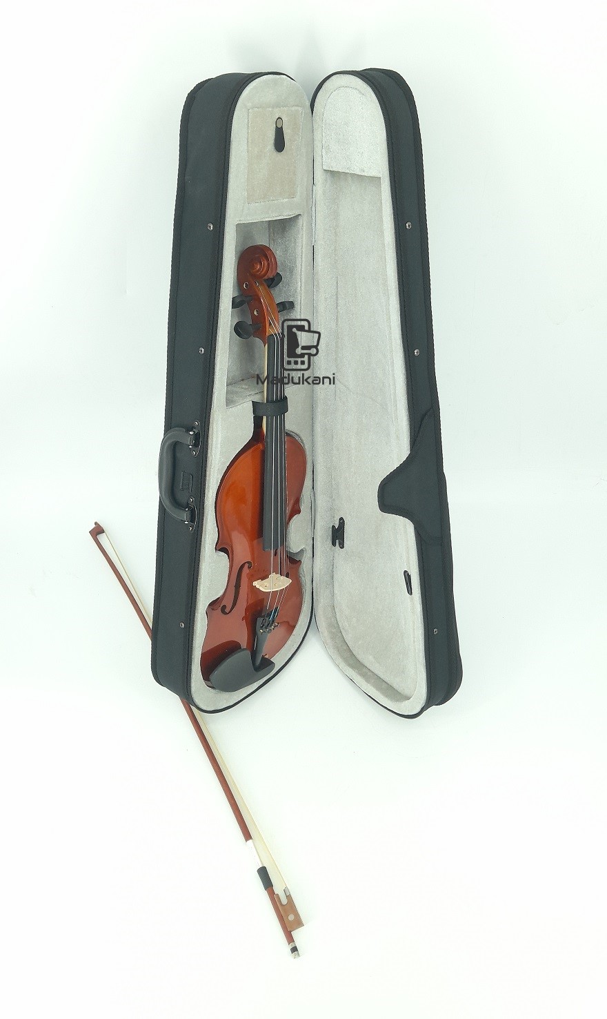 Generic Full Size 4-4 Violin with Bow, Rosin, and Hard Case
