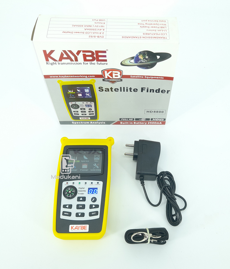 KAYBE KB-HD8800 Rechargeable Digital Satellite Finder