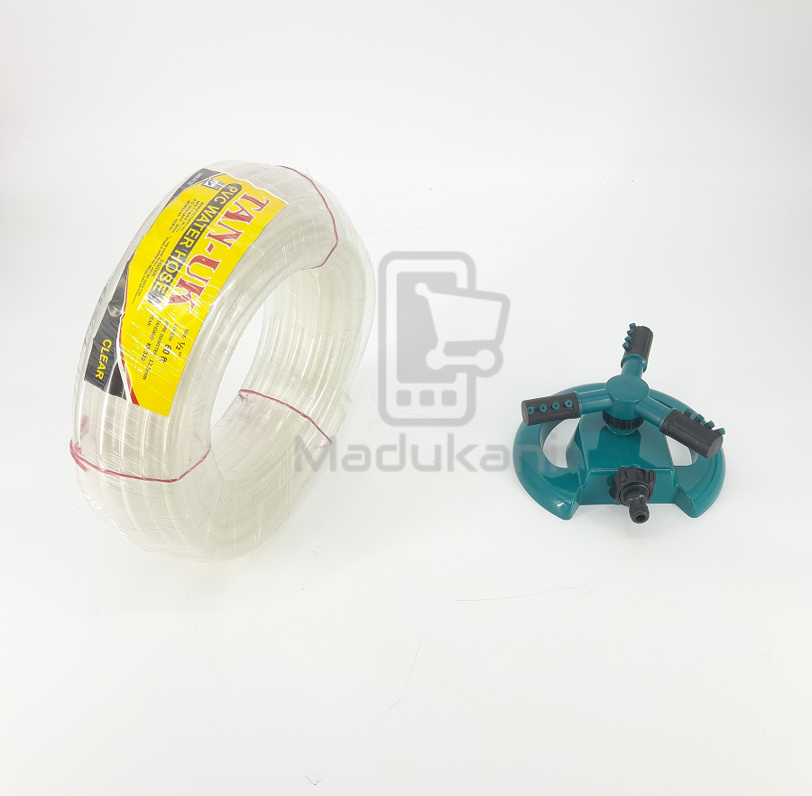 Lawn Garden Sprinkler with 8m Hose Pipe