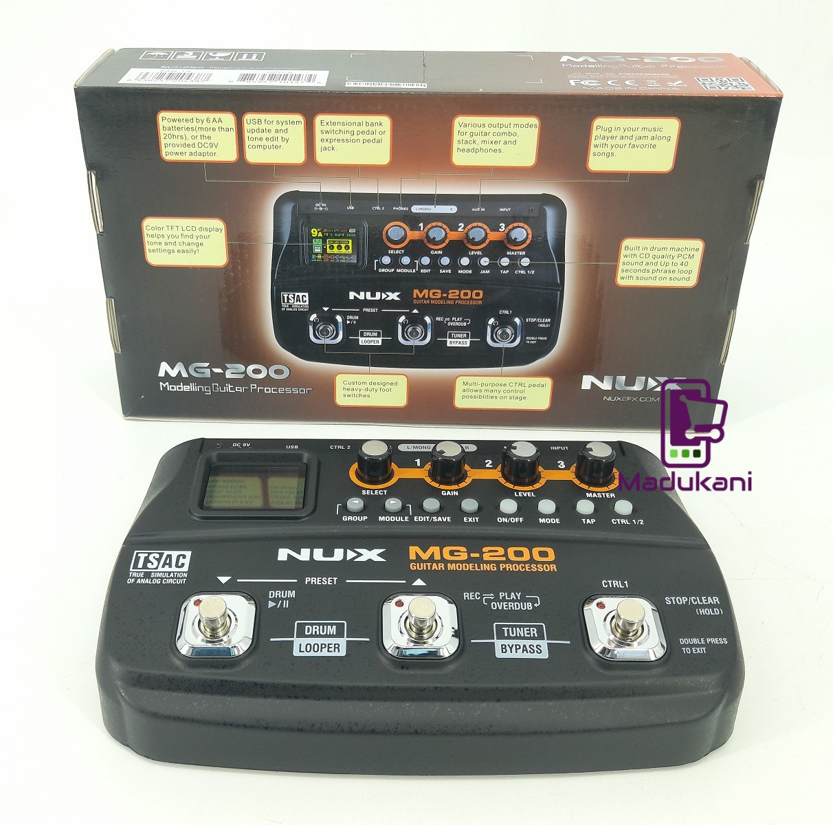 NUX MG-200 Guitar Modelling Processor Guitar Effects