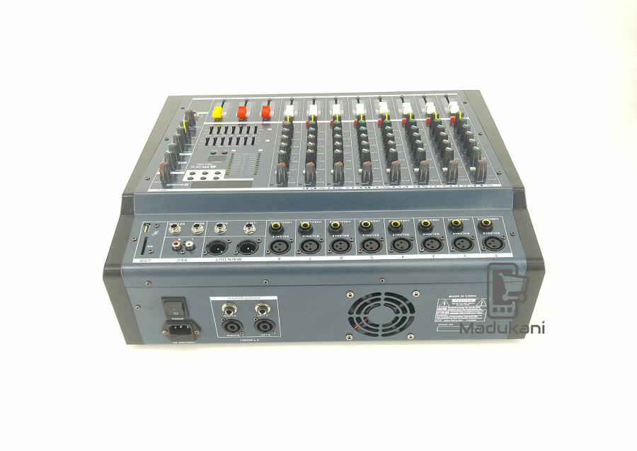 Max PMX808D 8 Channel Powered Mixer Mixing Console