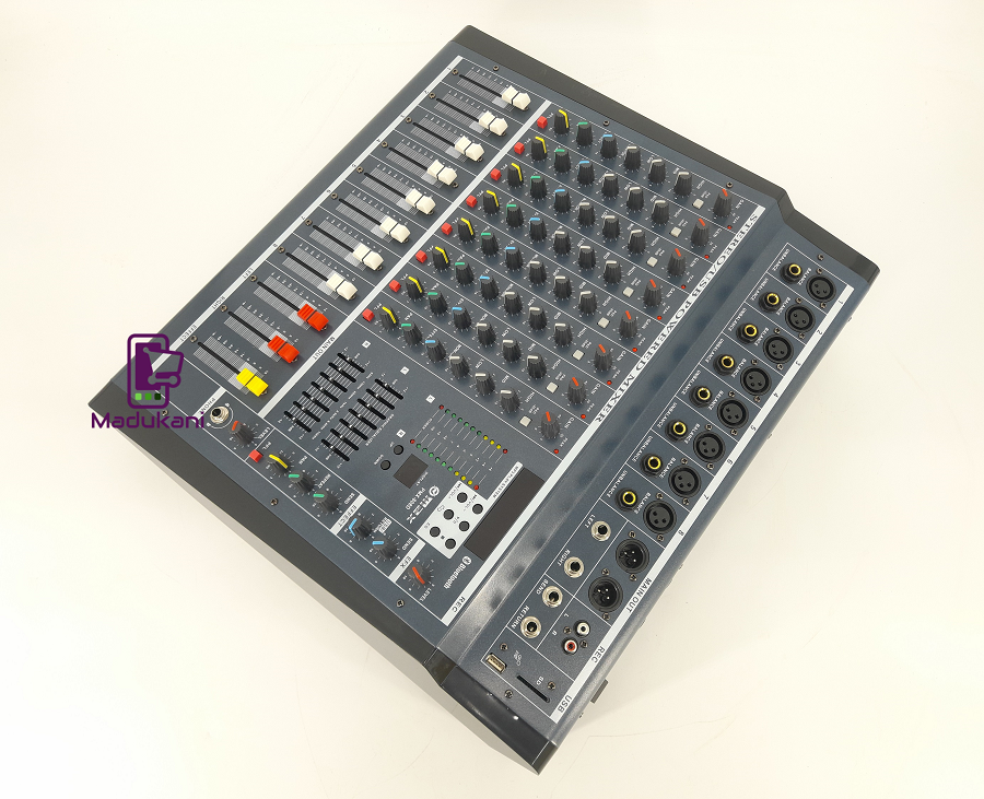 Max PMX808D 8 Channel Powered Mixer Mixing Console