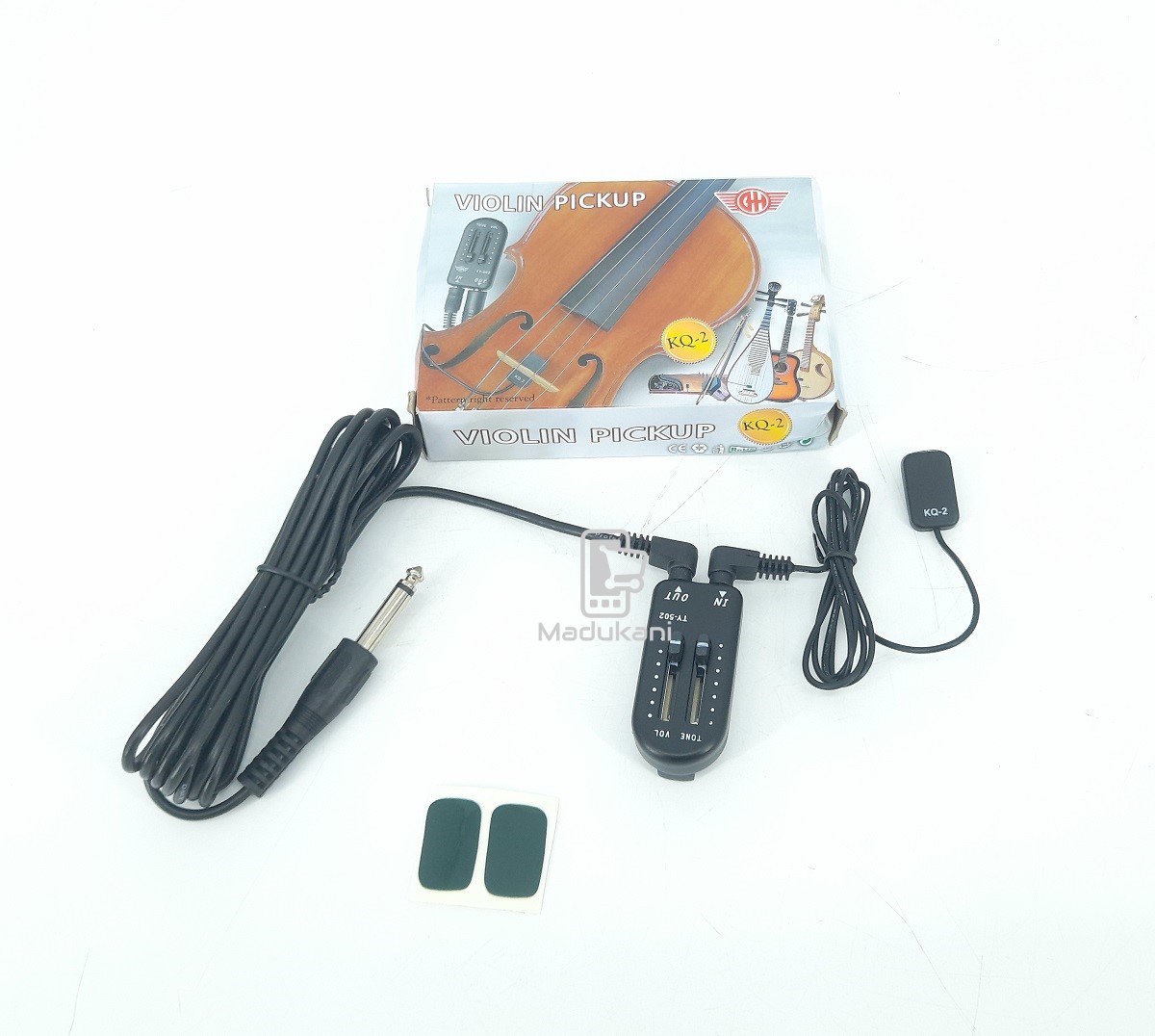 KQ-2 Vioin Pickup for Stringed Instruments with Volume Tone Controls