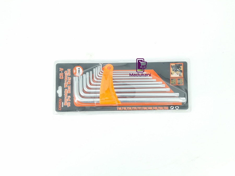 10pcs Torx Hex Key Allen Star Set