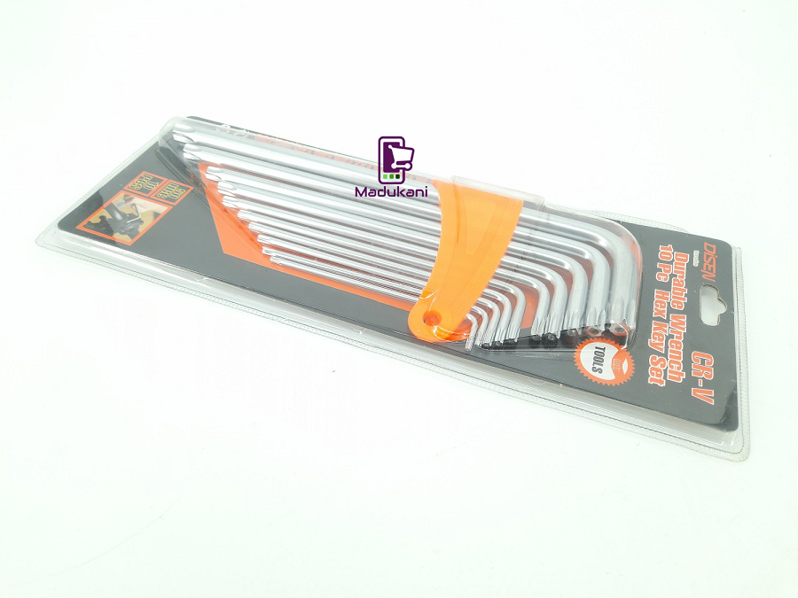 10pcs Torx Hex Key Allen Star Set