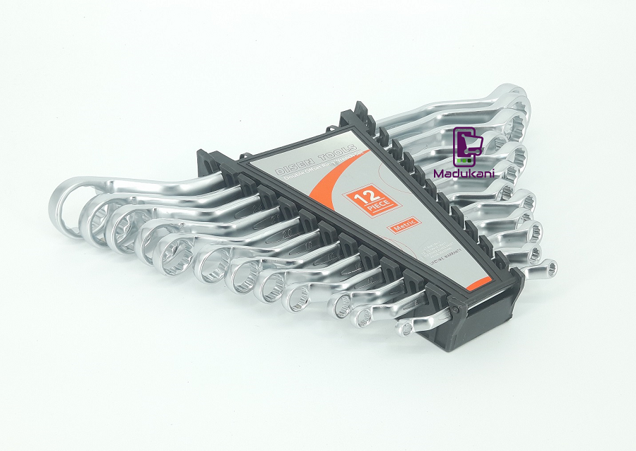 12PCS Double Offset Ring Spanner Wrench Set Disen Tools