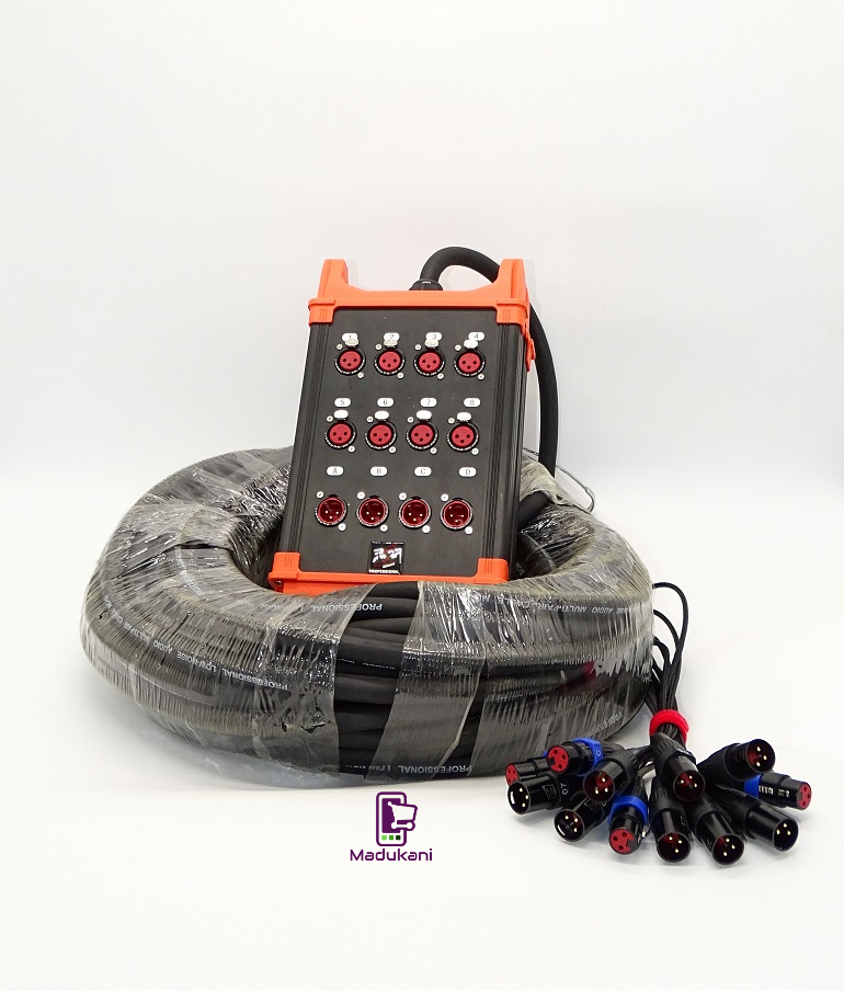 8 Channel 100-FOOT 30-METER XLR Snake Cable