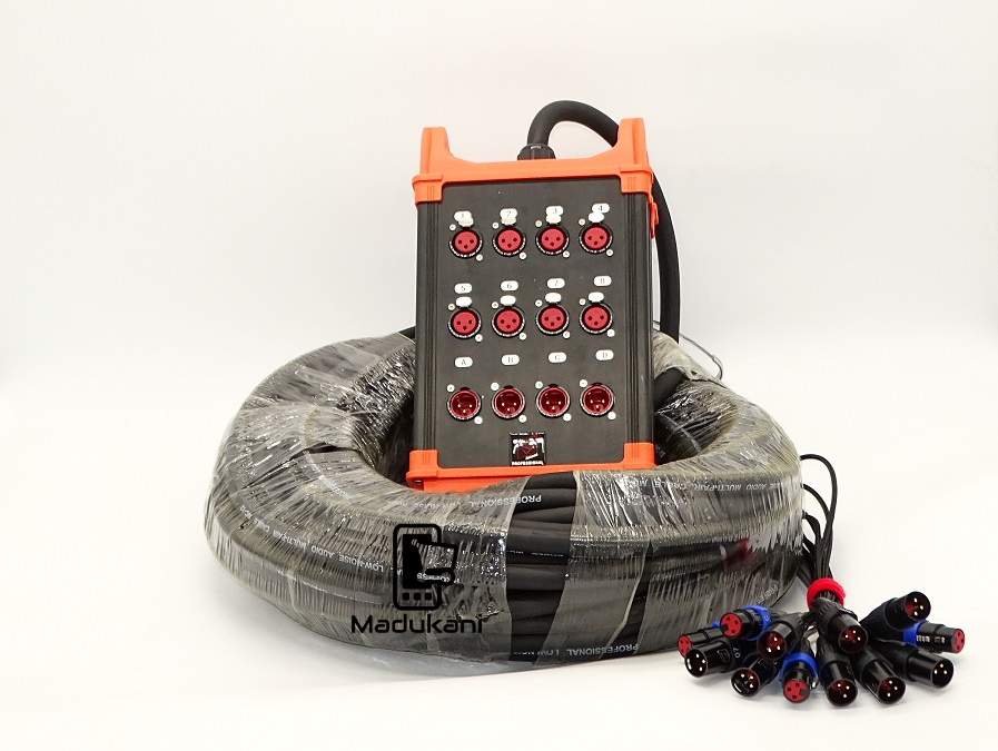 8 Channel 100-FOOT 30-METER XLR Snake Cable