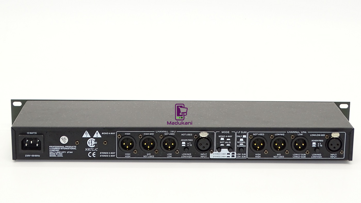 DBX 234XL 2-Way 3-Way 4-Way Crossover