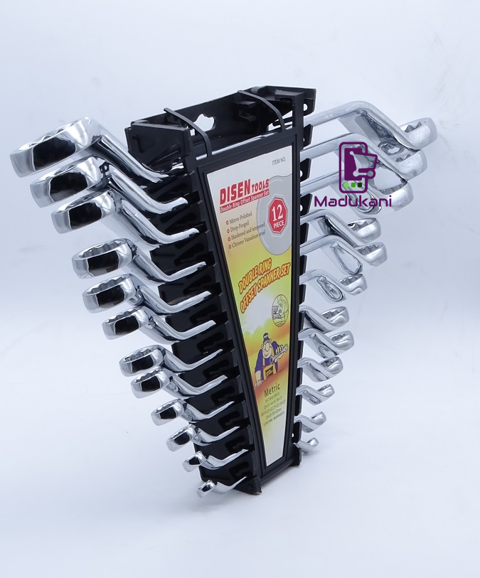 12PCS Double Ring Offset Spanner Set