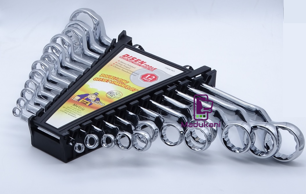 12PCS Double Ring Offset Spanner Set