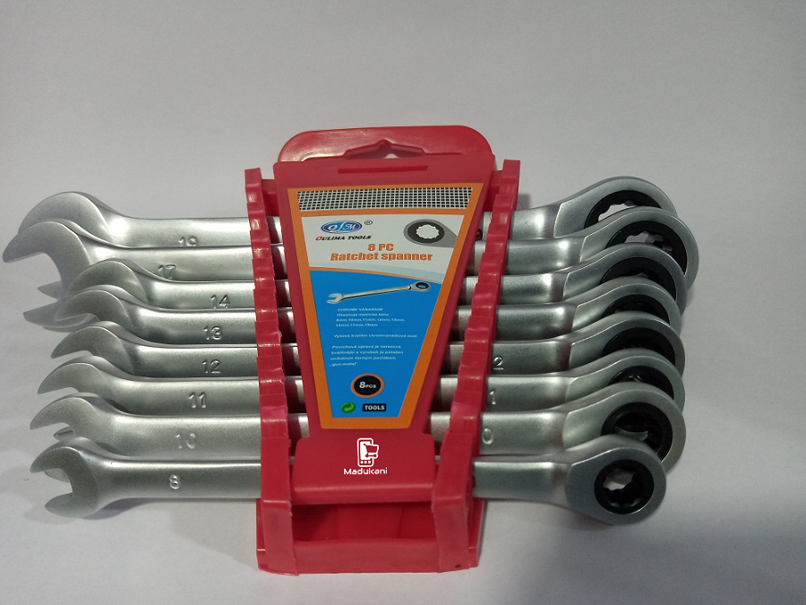 8PCS Ratchet Combination Spanner Set