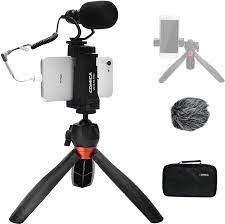 Comica Smartphone Video Kit with Mini Tripod, Shotgun Video Microphone, and Video Rig