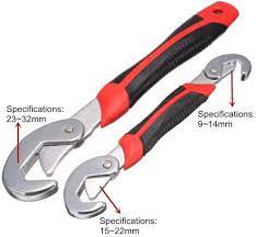 2PC Multi-Function Universal Snap and Grip Wrench Spanner Set 9-32mm