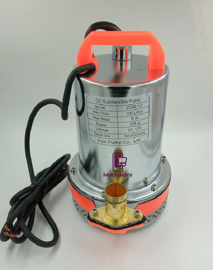 12V DC Submersible Solar Water Pump with 26FT 8M Lift