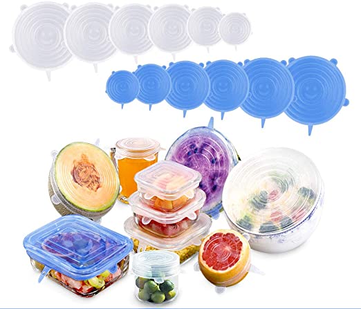 6 in1 Super stretch Silicon lid covers   (6PCS)
