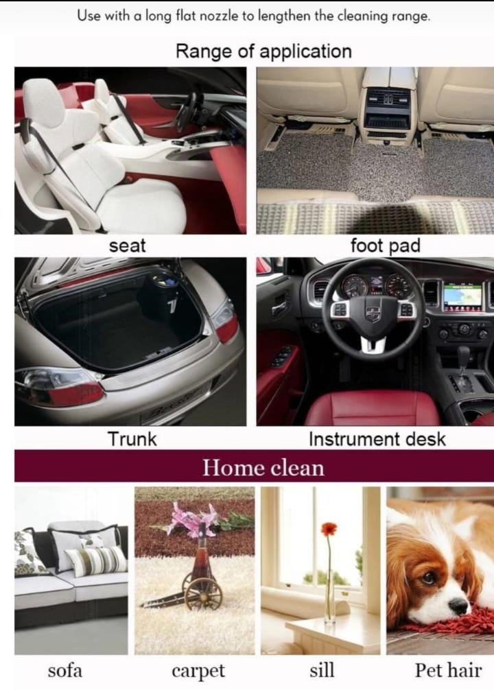 3 in 1 Portable  Rechargeable wireless vacuum cleaner  for car, pet hairs, sofa and carpet cleaning
