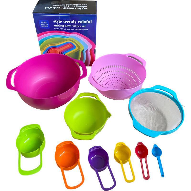 10pcs measuring cups and  mixing bowls set