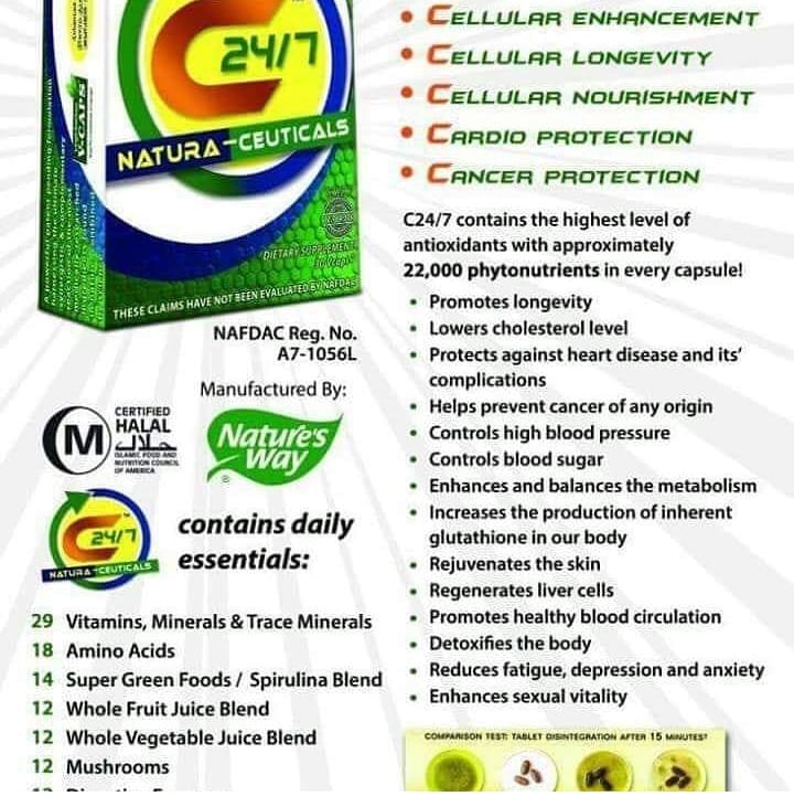C24/7 NATURA-CEUTICAL SUPLEMENT