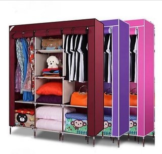 Metallic wardrobe 3 columns
