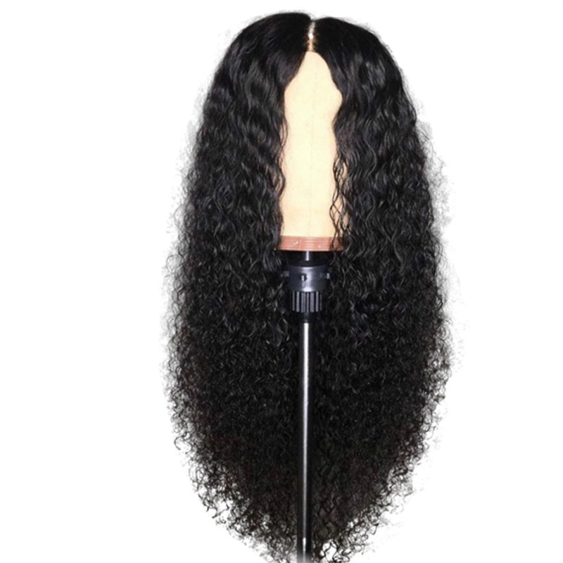 Wig ladies fashion long curly black wigs hair for women  gift