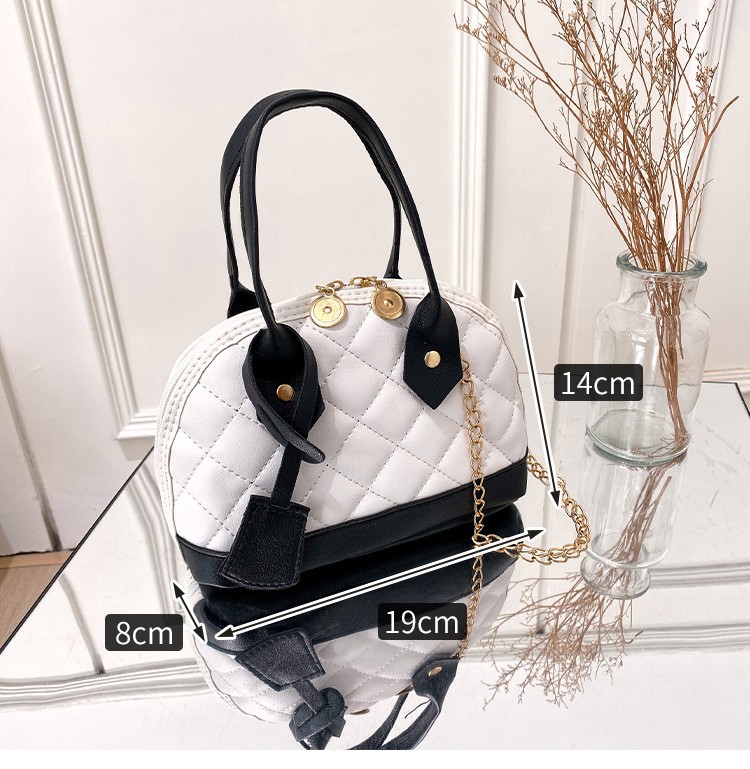 New arrival simple chain bag new fashion diamond lattice shell scene sling handbags for women gift