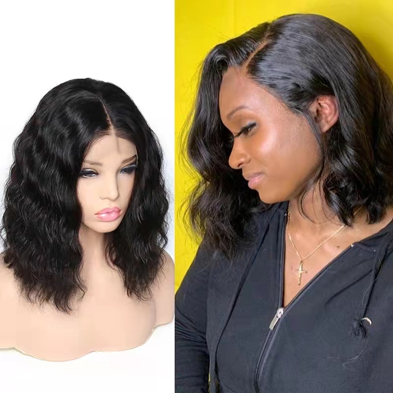 African tidal wave water ripples wig curly short black fashion wigs new hair for women gift