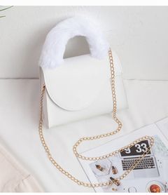 Small bags new plain wrist chain small square ladies fashion bag leisure handbags for women gift White as picture
