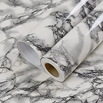 Self adhesive marble  profile vinyl paper mat