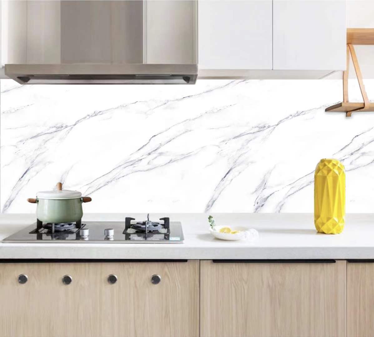 Self adhesive marble  profile vinyl paper mat