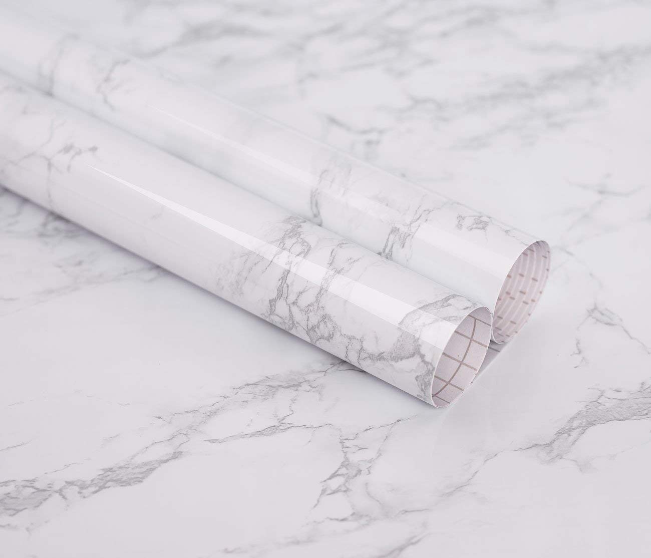 Self adhesive marble  profile vinyl paper mat