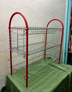 Strong 3 Tiers Stainless Steel Dish Drainer Rack