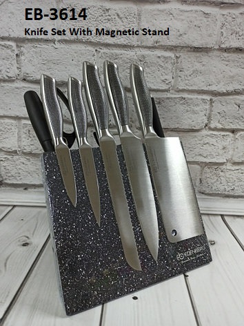 EB3614 edenberg 9pcs knife set with magnetic stand