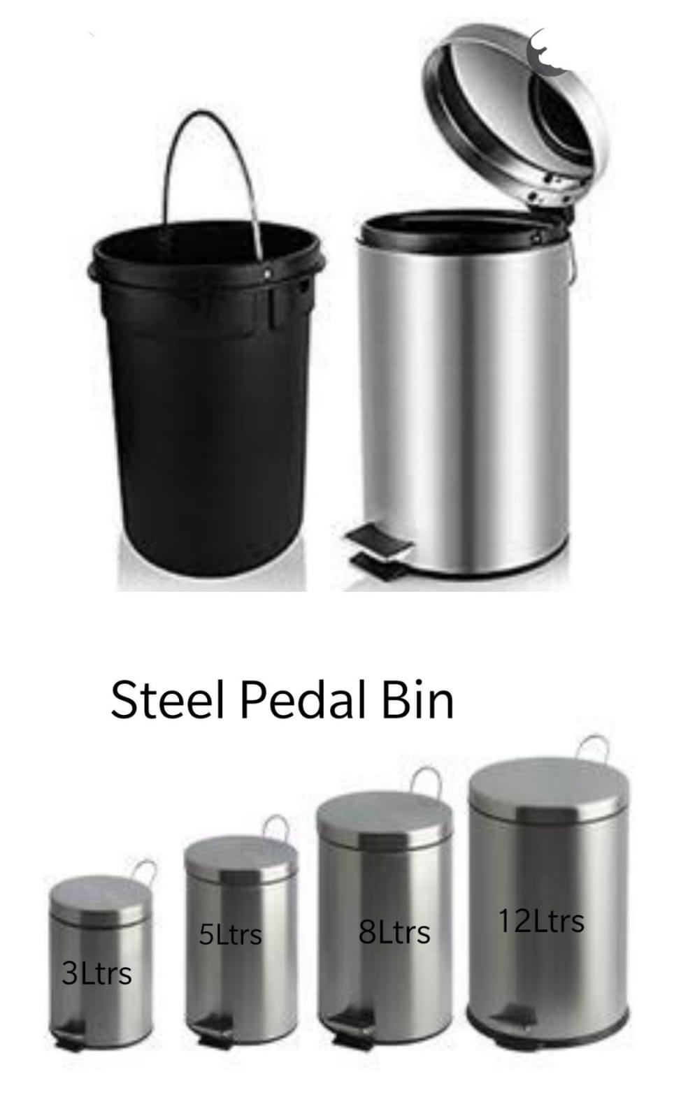 Steel Pedal Bin for Kitchen & Dining room appliances