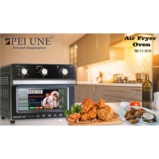 Rebune Air Fryer Oven, 22L - Black(Healthy way to fry foods without oil)
